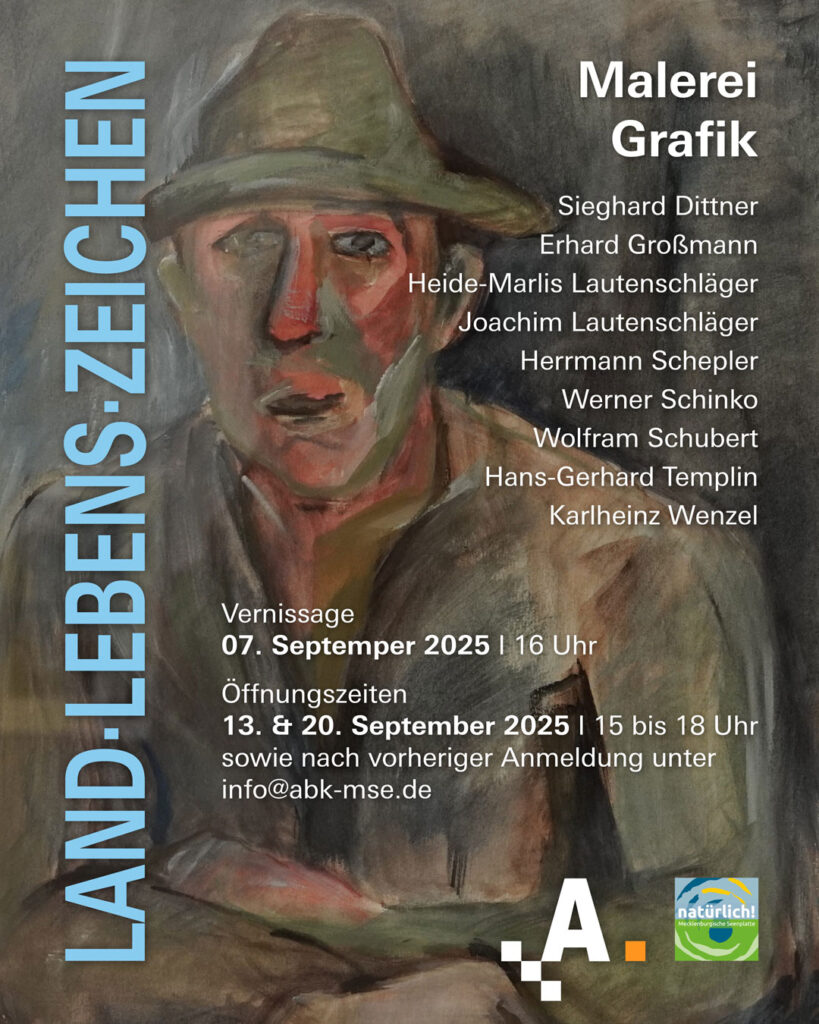 Grafik zur Ausstellung LandLebensZeichen