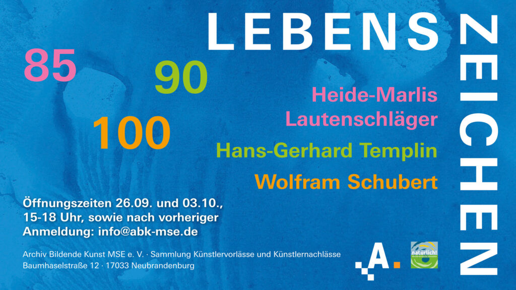 Anzeige 16zu9 zur neuen Ausstellung 85 90 100