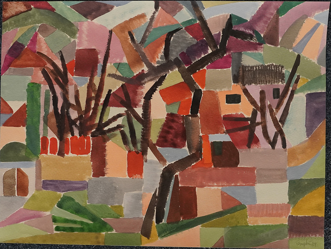 Hans-Gerhard Templin_Karlowo (kubischer Versuch), 1984, Gouache
